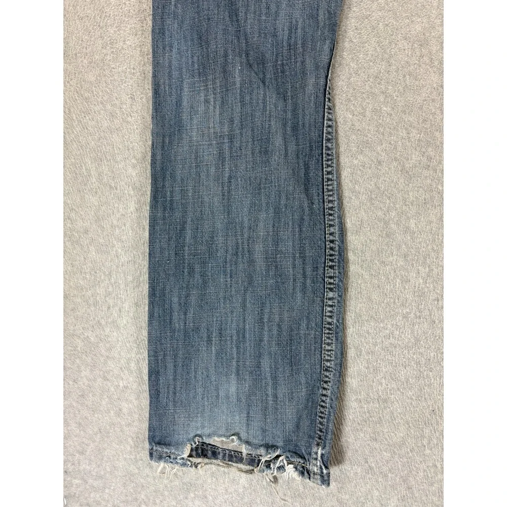 Levi's 569 Destroyed 5 Pocket Jeans‎ (Men's 36x32) Blue